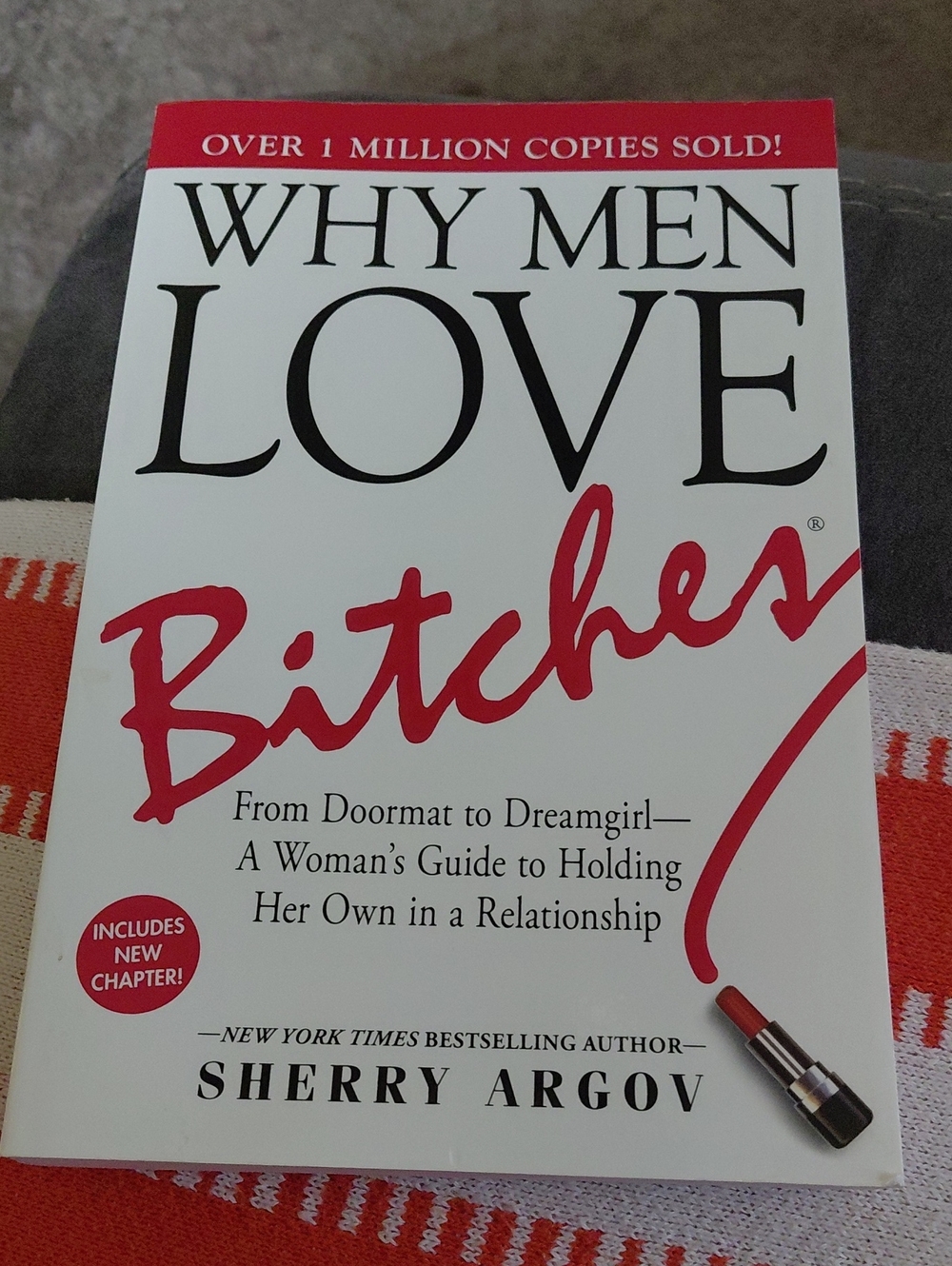Sherry Argov "Why Men Love Bitches" Paperback Journal-Style Cover (White & Red)